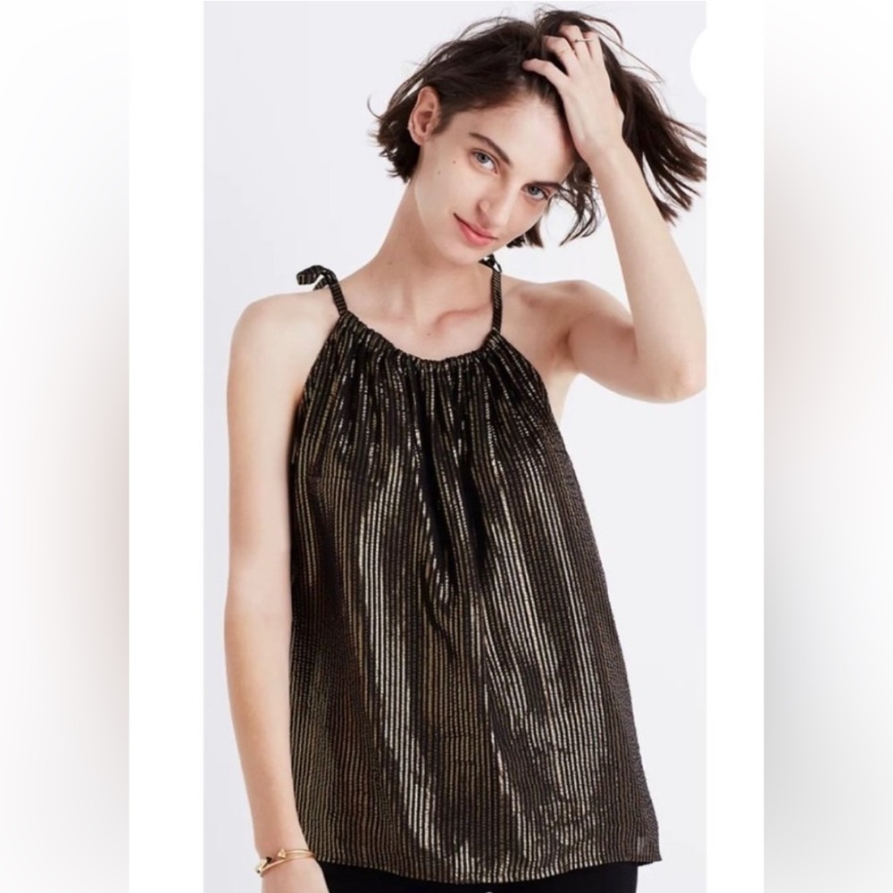 Madewell top with tie straps